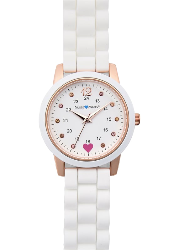 Rose gold nurses watch hotsell