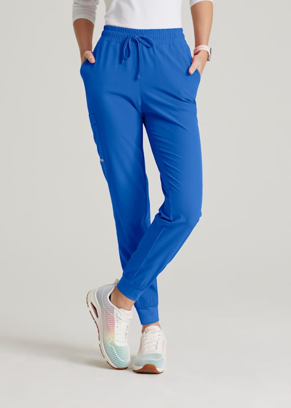 Women's Jogger/Track Pants with Drawstring- Blue – BONJOUR