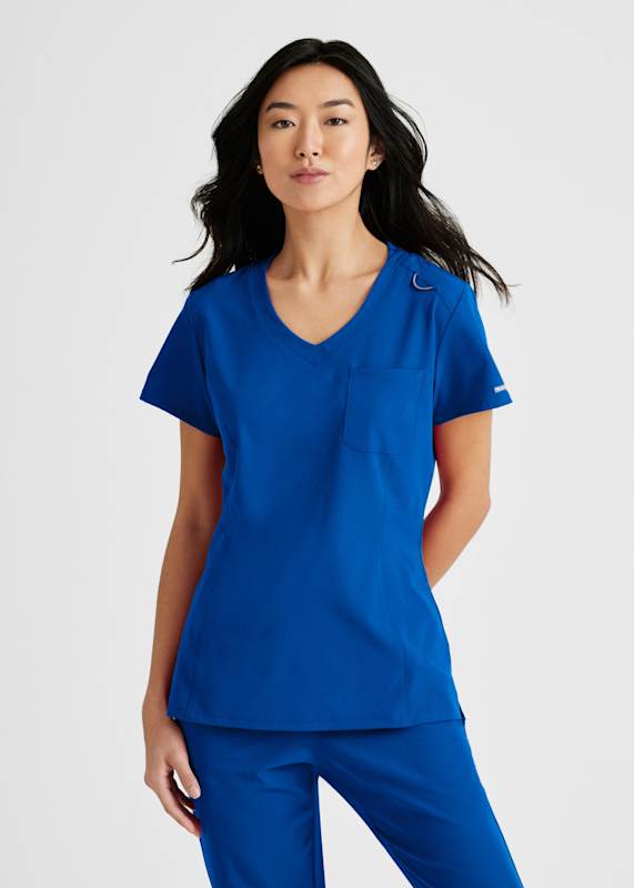 Skechers Scrubs Dignity 1 Pocket V-Neck Tuck-In Top, Scrubs & Beyond