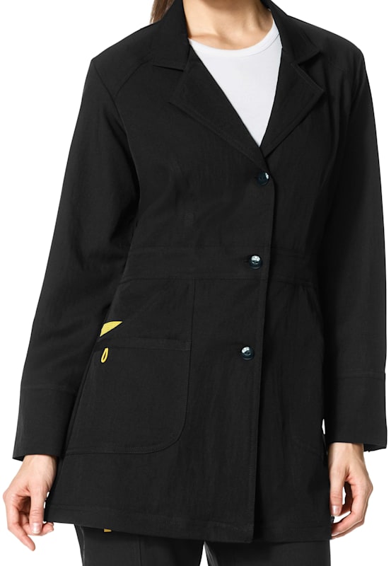 WonderWink Four Stretch 32 Inch Three Button Lab Coats Scrubs