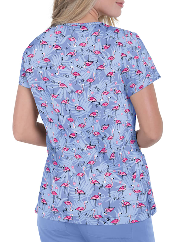 Tropical scrub shop tops