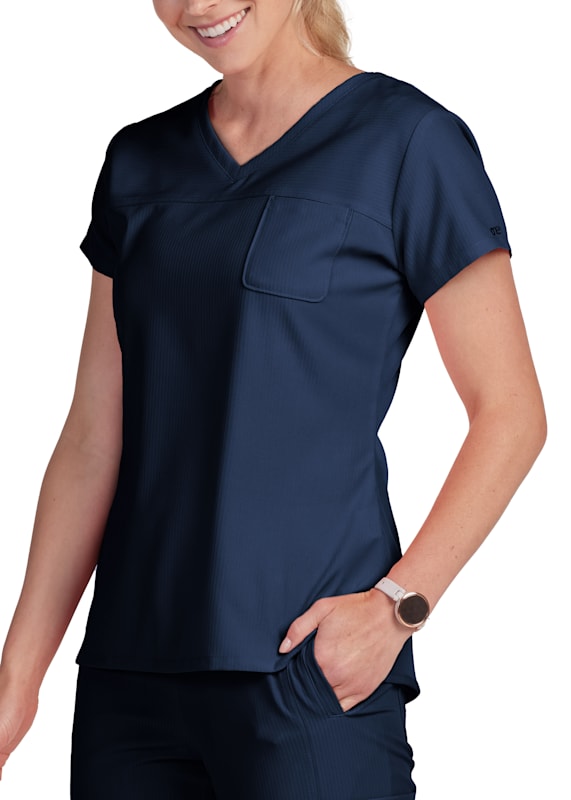 Barco One Aero Women's 2-Pocket STRETCH Scoop Neck Tuck In Scrub