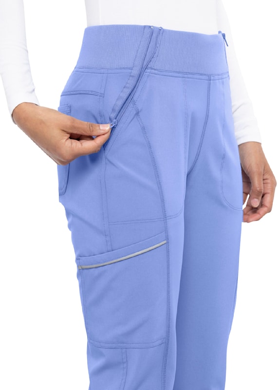 Cherokee Infinity Pant - Mid Rise Zipper Scrub Jogger – Lasalle Uniform