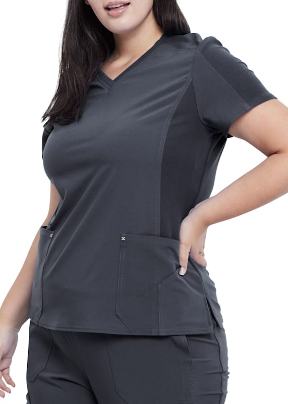 Cherokee iFlex V-Neck Print Scrubs Top CK732 DTSR Dot's So Retro Free  Shipping - Helia Beer Co