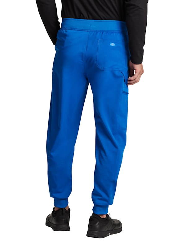 Dickies Eds Essentials Men's 4-Pocket Stretch Cargo Jogger Scrub Pants -  Size S Royal Polyester/Spandex