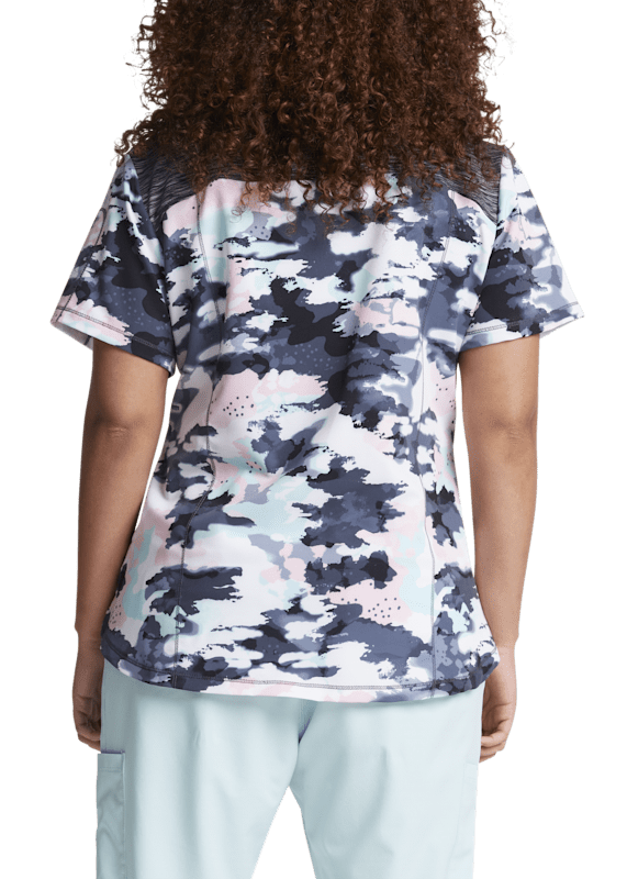 Clearance EDS Signature by Dickies Women's Camo Plaid Print Scrub