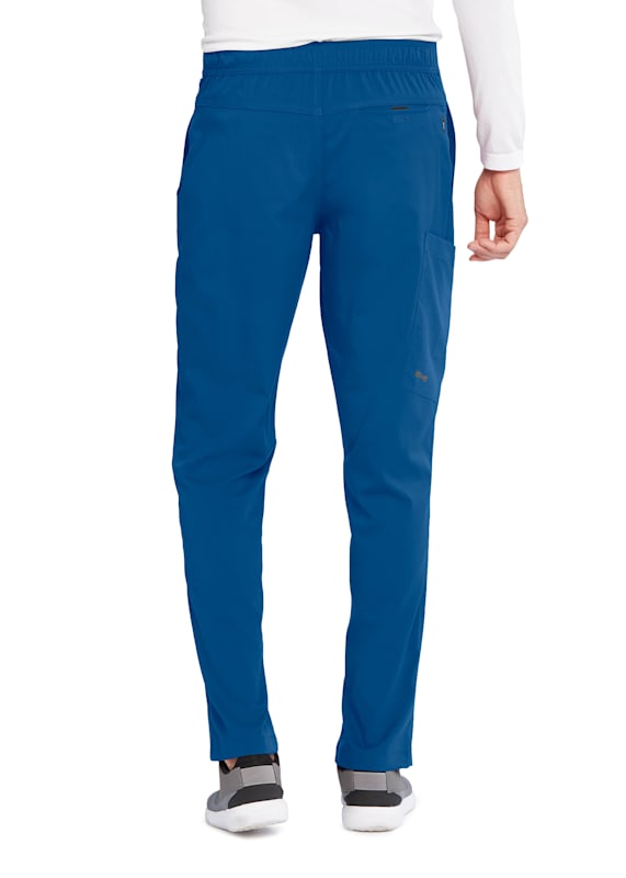 Spandex Stretch' Men's Murphy Zip-Fly 5-Pocket Jogger Scrub Pant