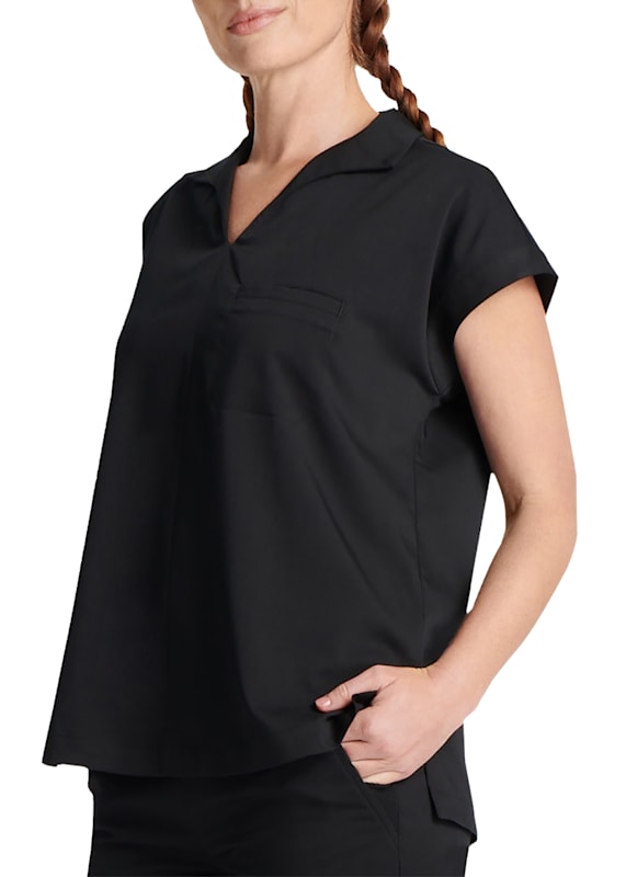 Women's Kiera Notch Collar Scrub Top