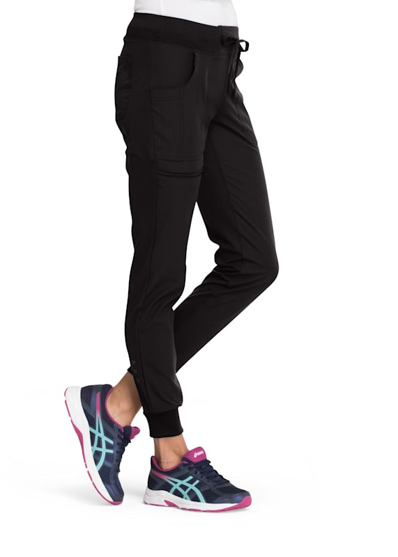 Gail Black Fitted Joggers, XS-XL