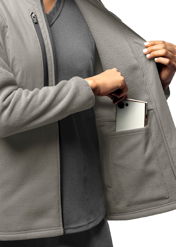 Betsey johnson bonded tech fleece coat deals