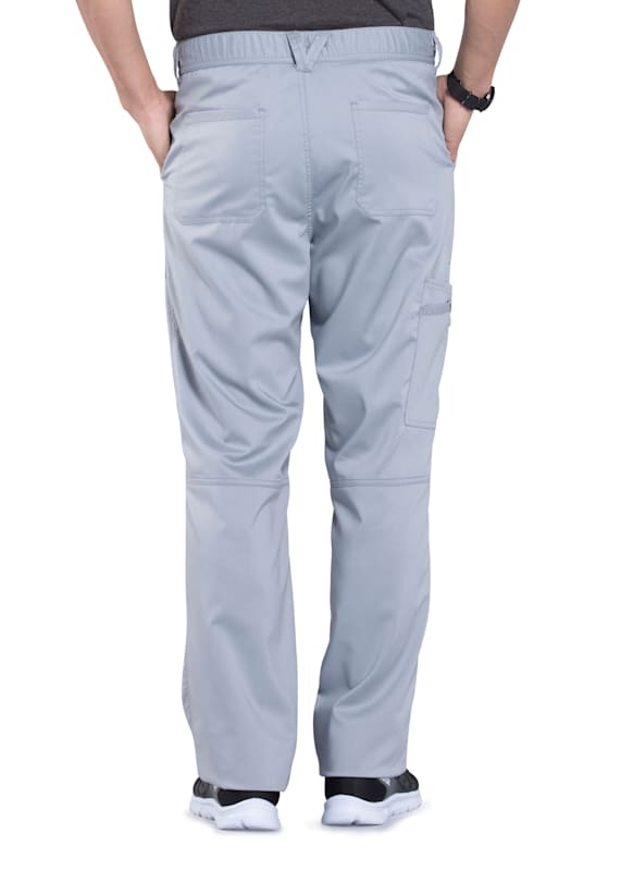 Cherokee Workwear Revolution Men's Cargo Scrub Pants, Stretch Scrubs