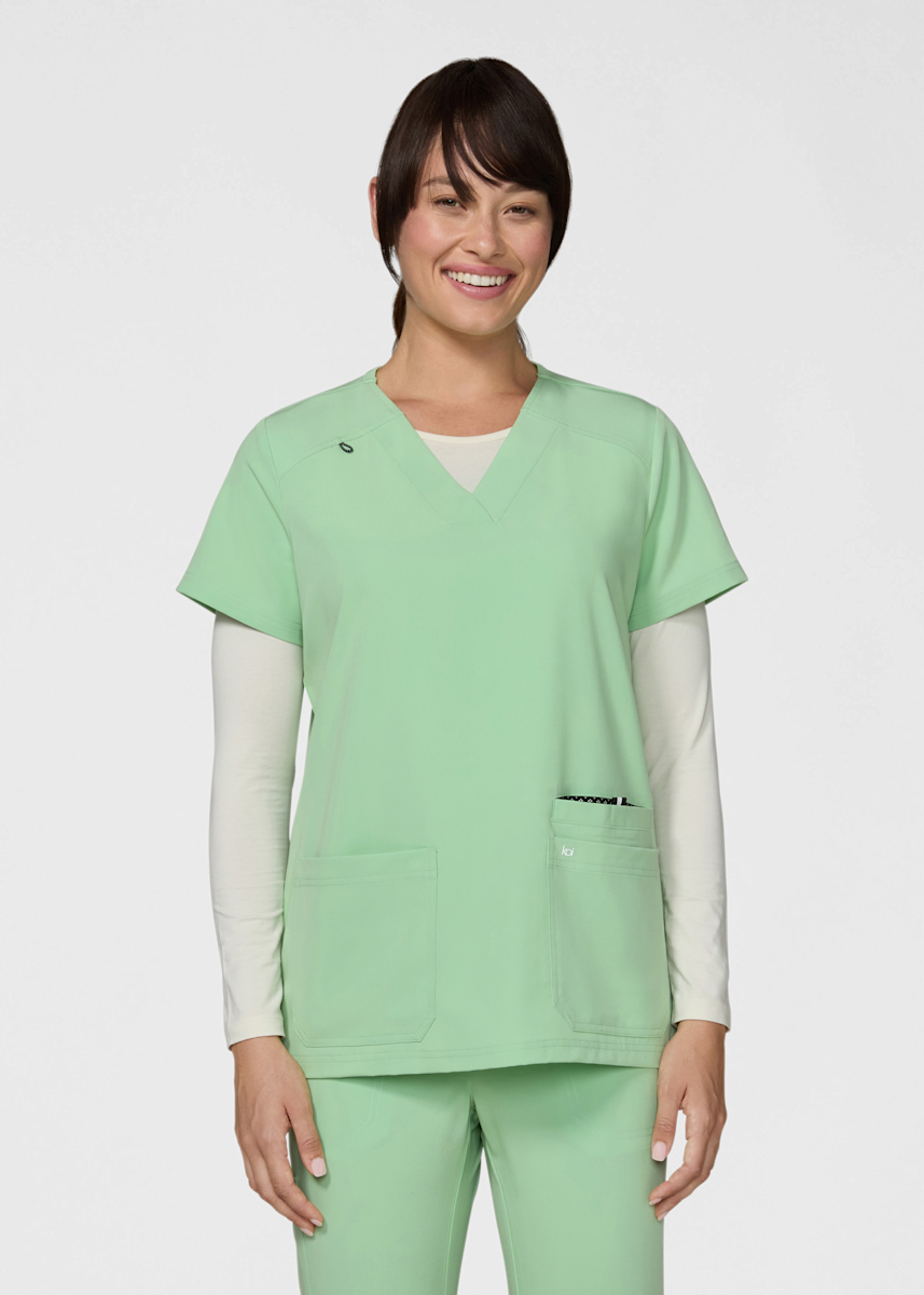 Hustle and Heart 3-Pocket V-Neck Top