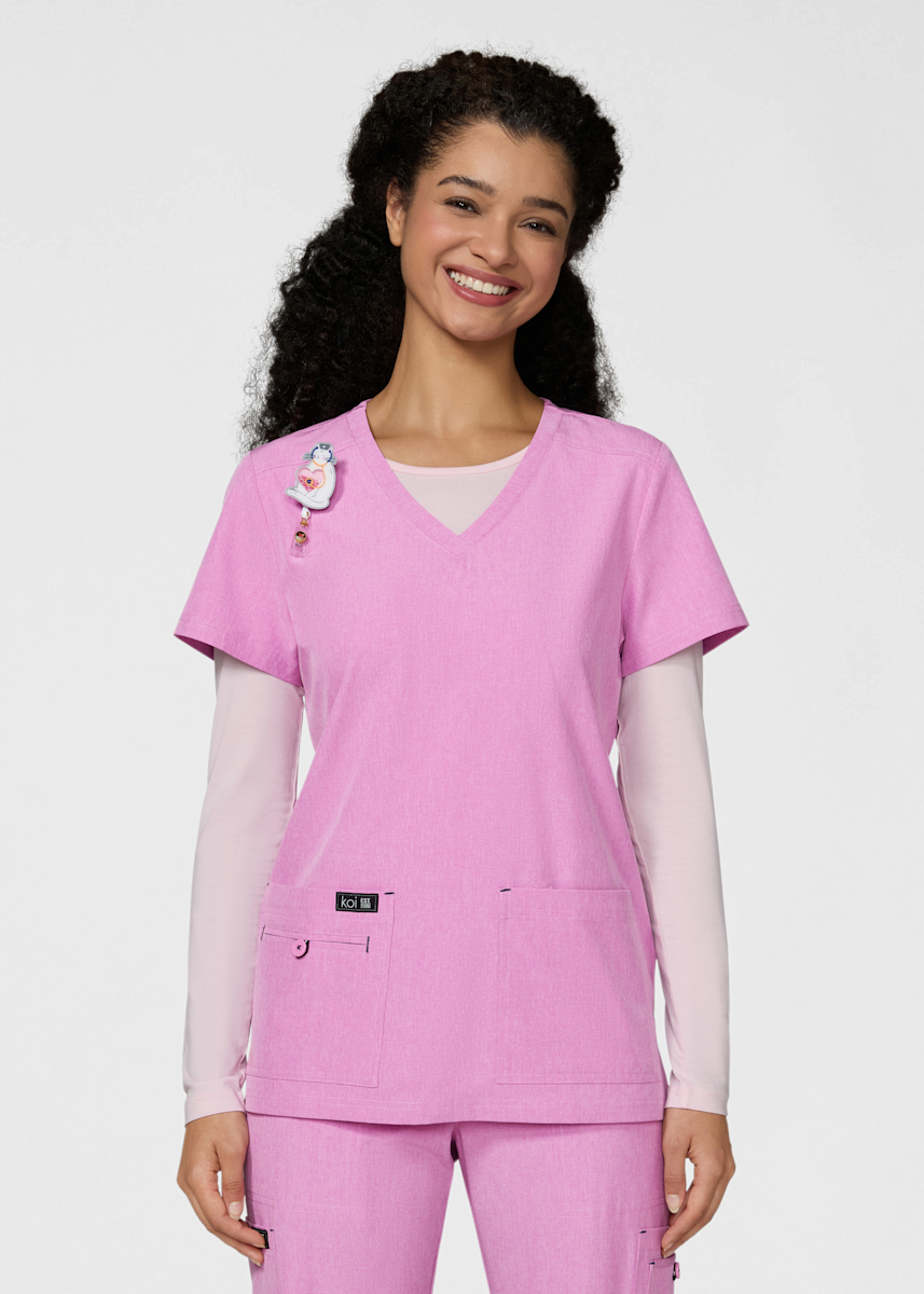 Becca V-Neck Top With Hidden Cell Phone Pocket