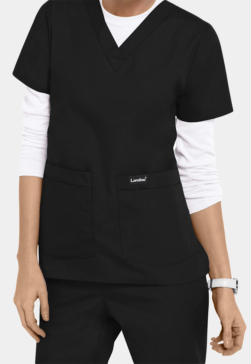 4-Pocket Classic Fit V-Neck Top