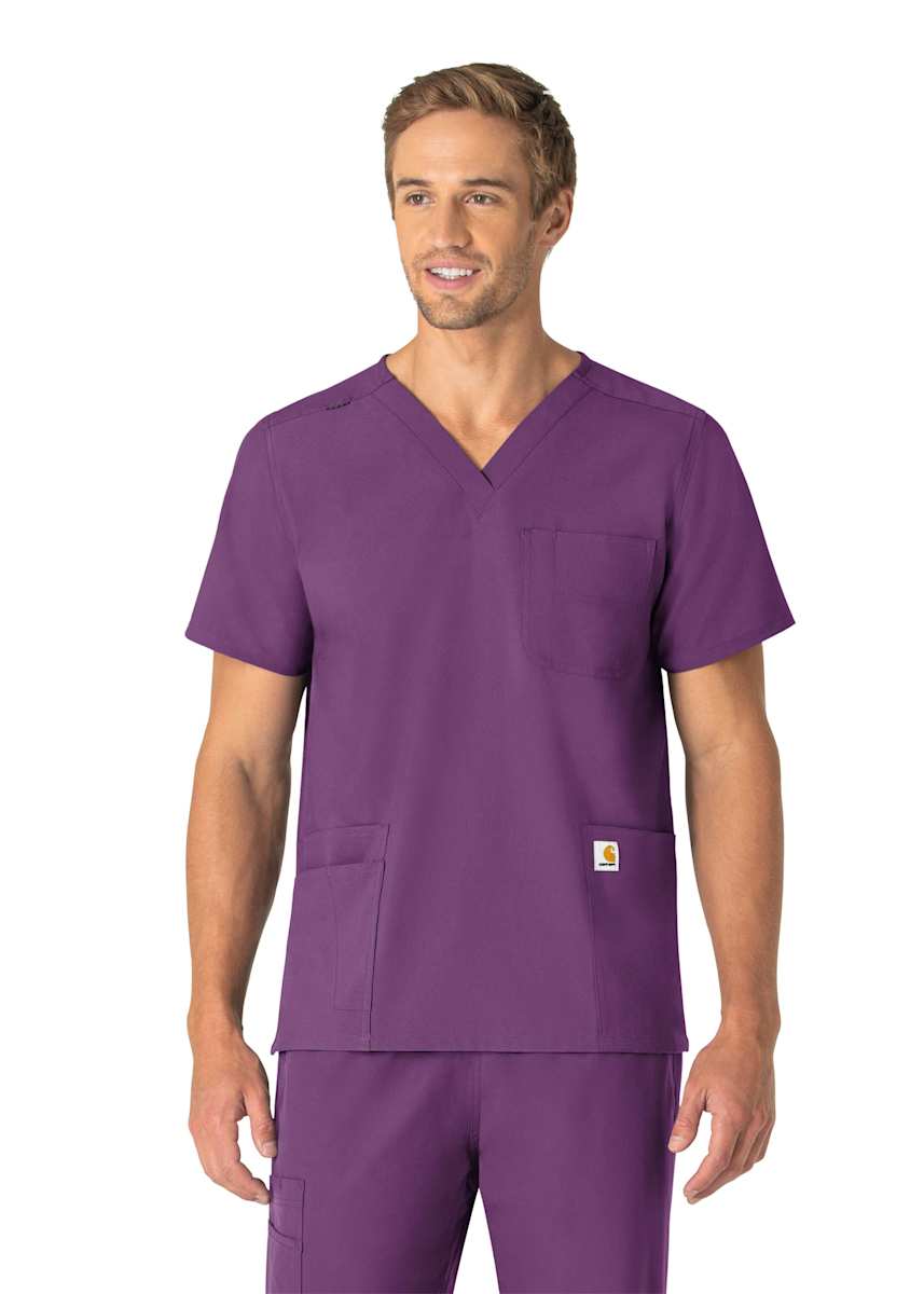 6-Pocket V-Neck Unisex Top