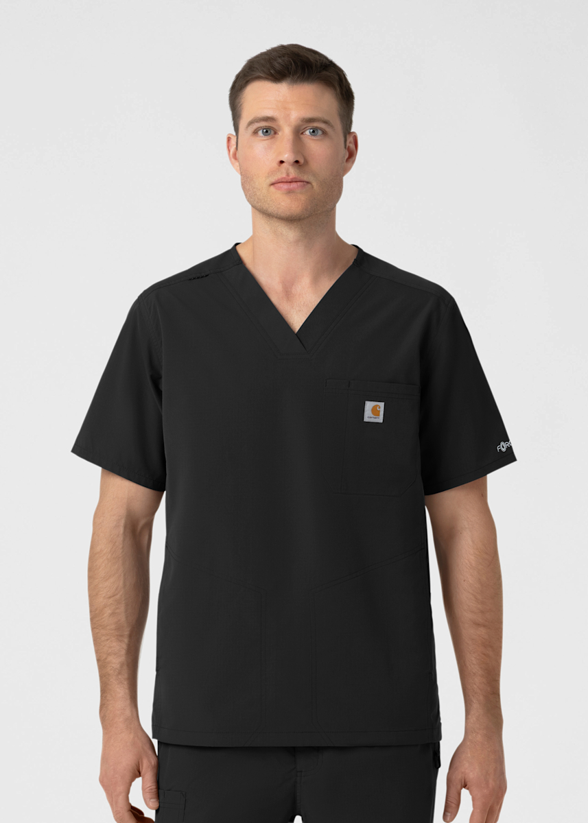 Men's 4-Pocket Ripstop V-Neck Top