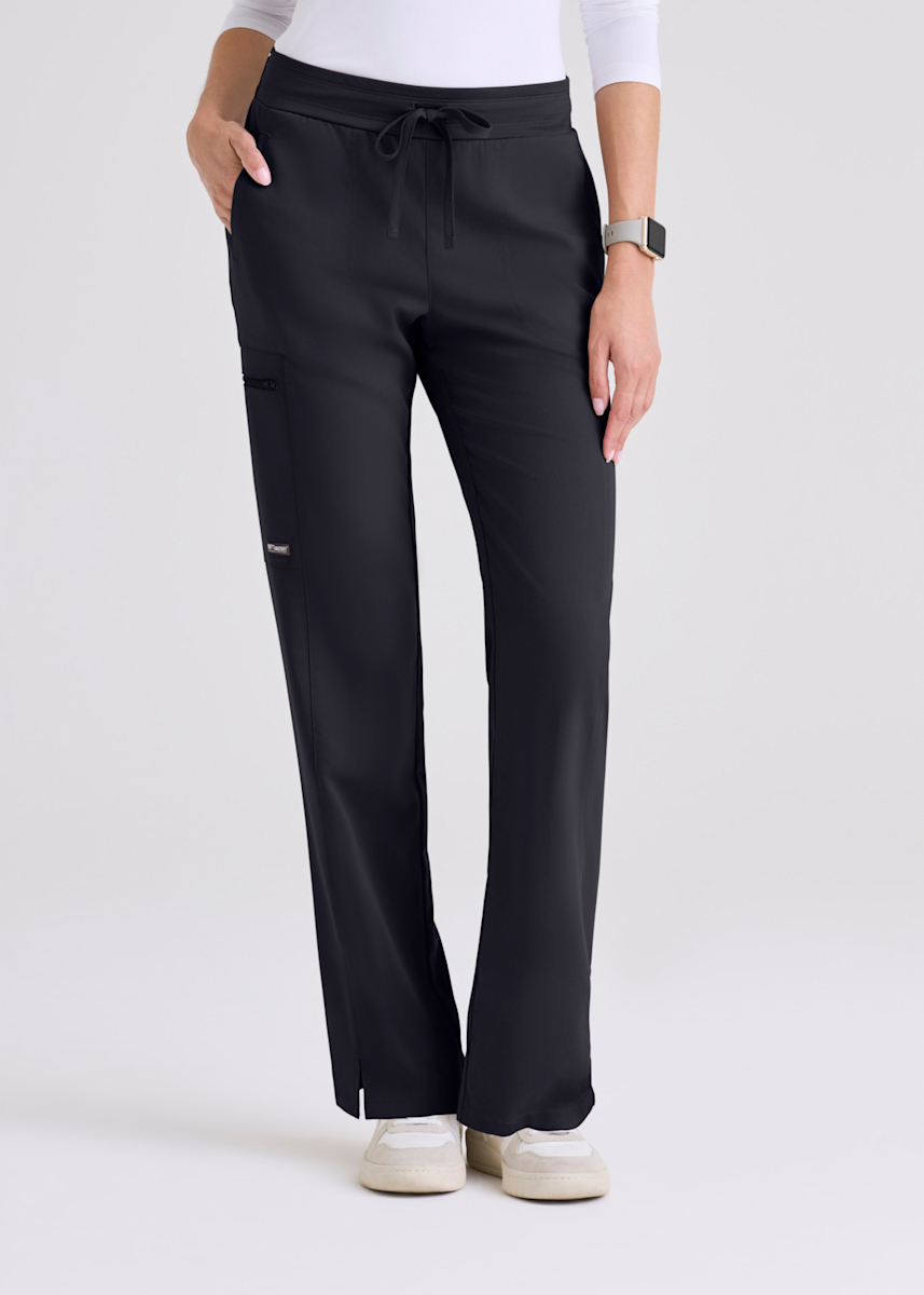 Kim 3-Pocket Mid-Rise Straight Leg Pant