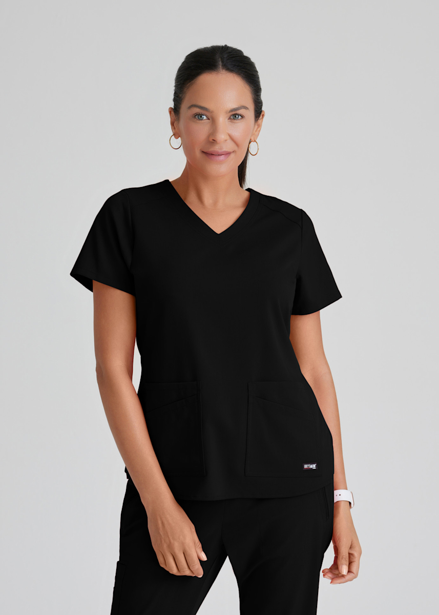Emma 4-Pocket V-Neck Top
