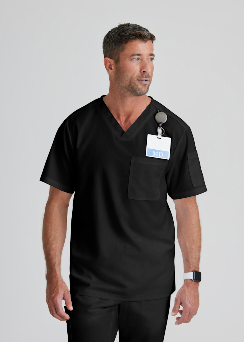 Evan 2-Pocket V-Neck Top