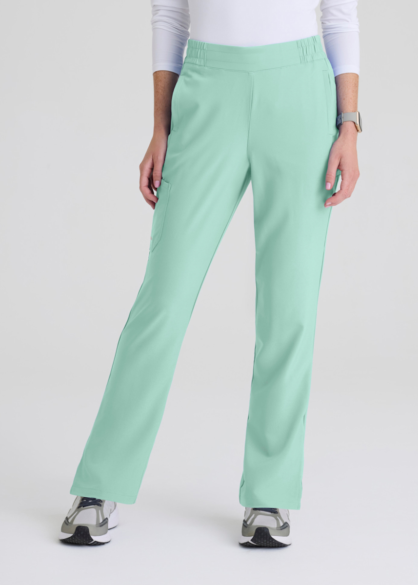 Cosmo 6-Pocket Mid-Rise Tapered Leg Pant