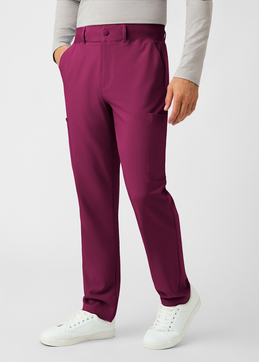8-Pocket Rib Knit Waistband Men's Cargo Pant