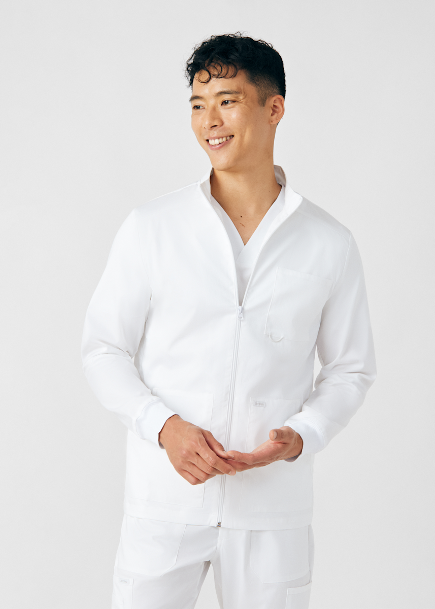4-Pocket Zip-Front Men's Jacket | Scrubs & Beyond