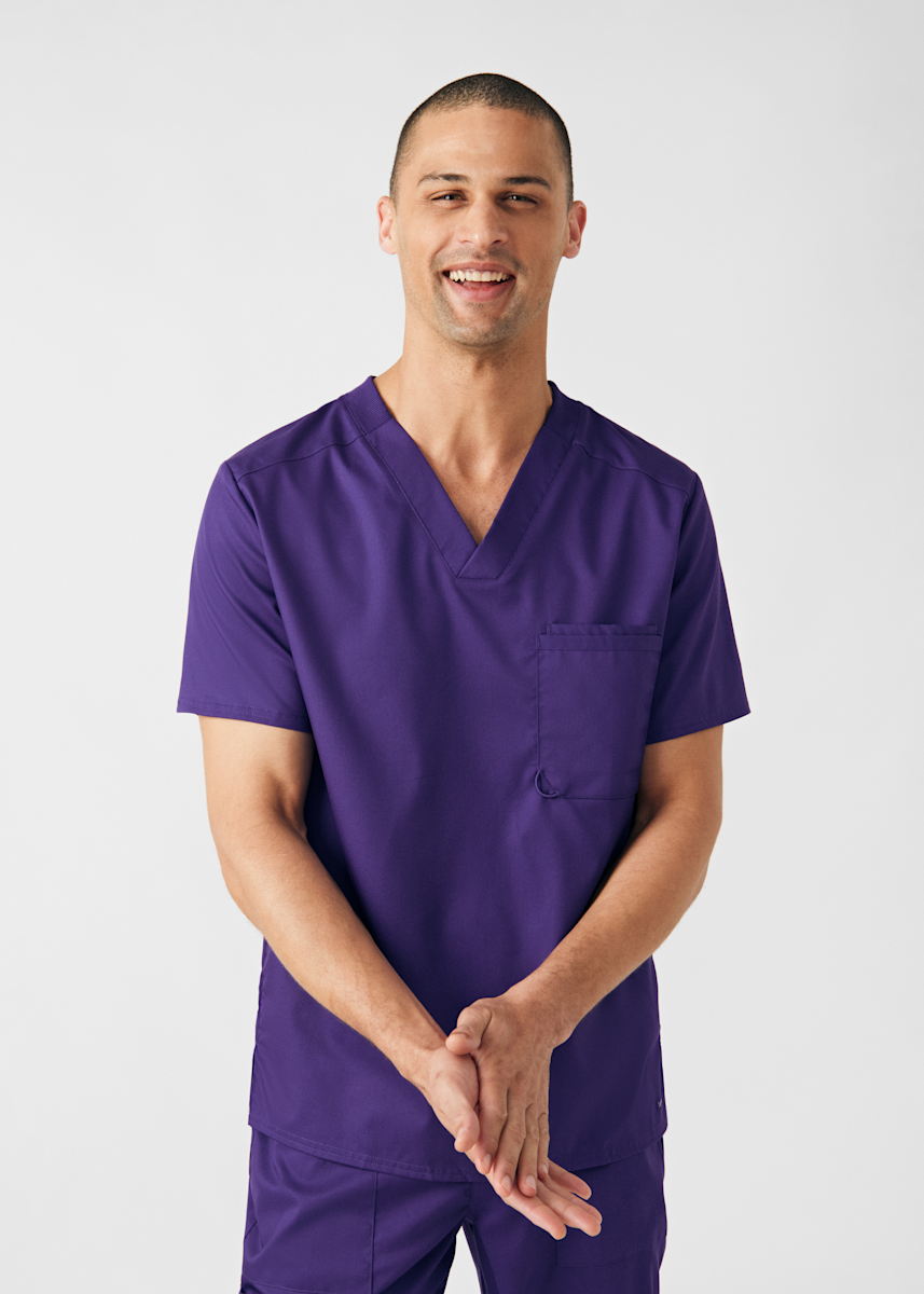 2-Pocket V-Neck Men's Top