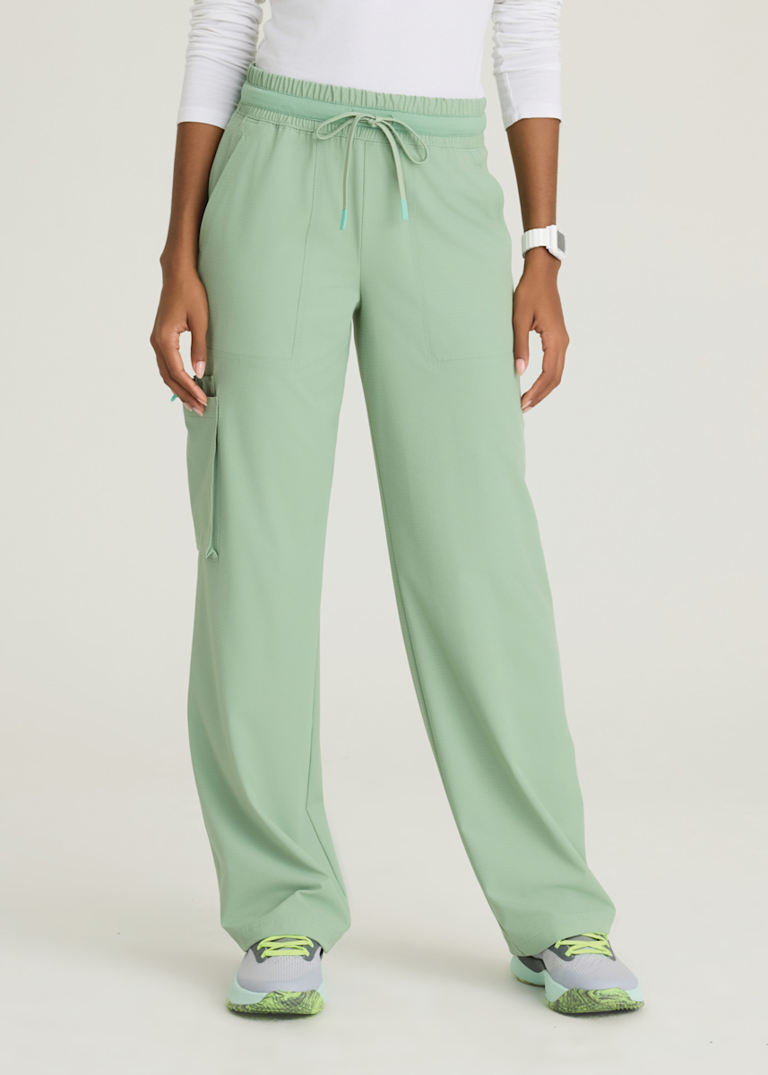 Scout 5-Pocket Shirred Waistband Wide Leg Cargo Pant