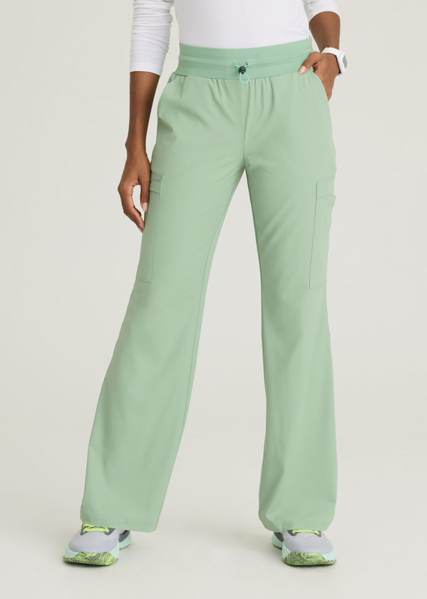 5-Pocket Knit Waistband Fit and Flare Pant