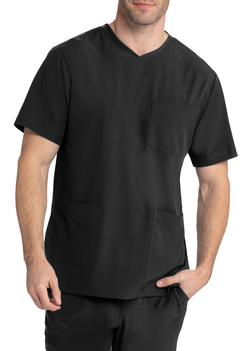 Crew 4-Pocket V-Neck Scrub Top
