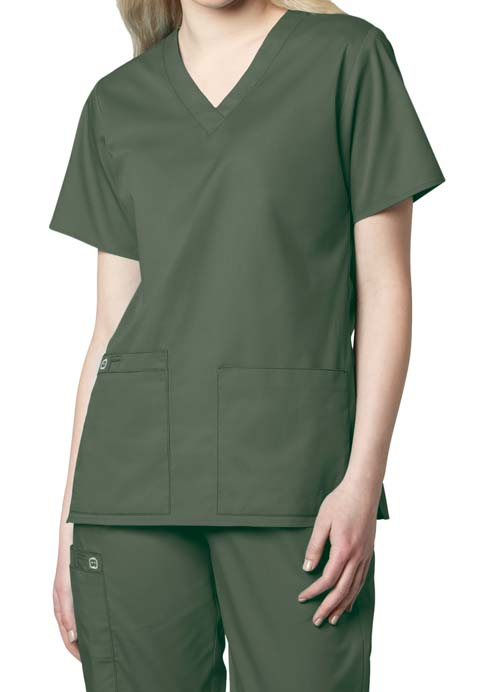 4 Pocket V-Neck Top