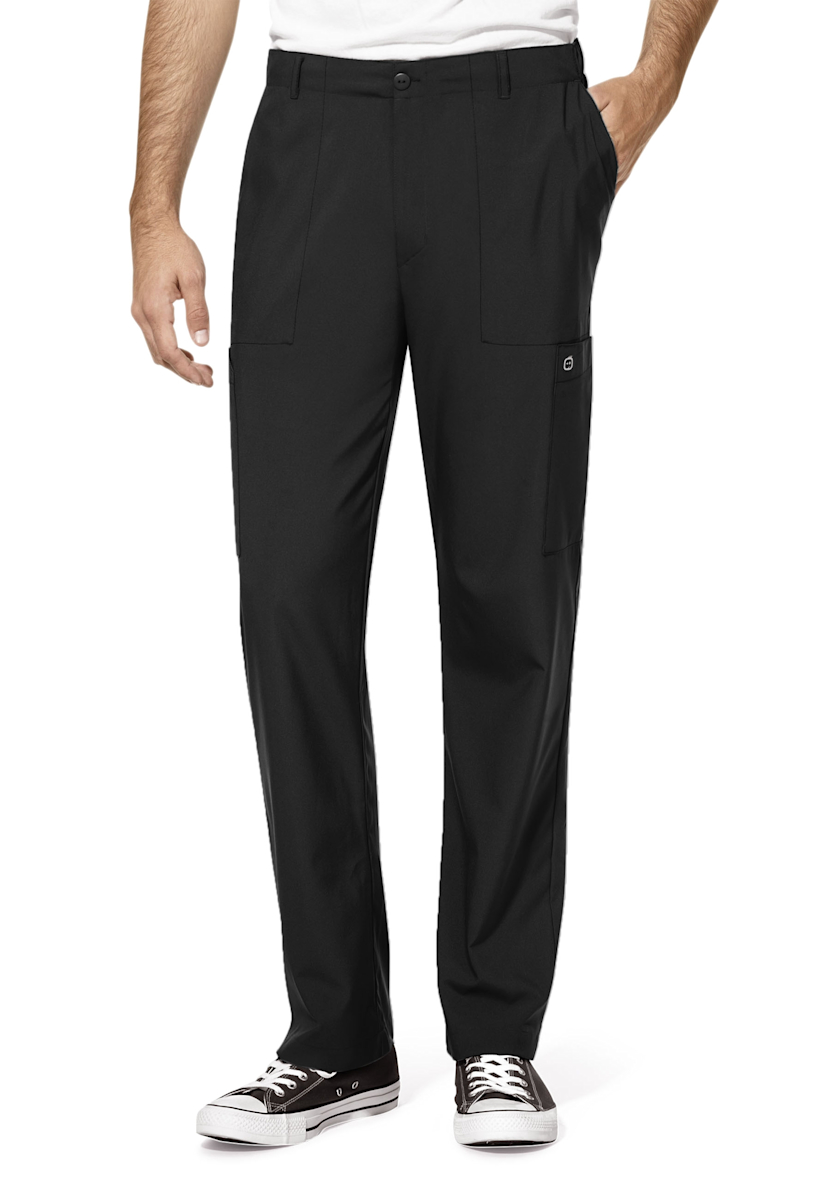 WonderWink W123 Men's Full Elastic Waistband Cargo Scrub Pants