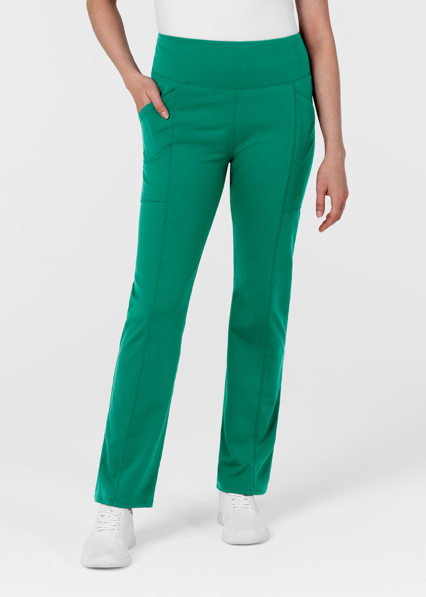 Knit 3-Pocket Tapered Straight Leg Yoga Pant