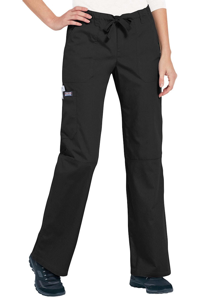 Cherokee Workwear Low Rise Drawstring Cargo Scrub Pants | Scrubs & Beyond