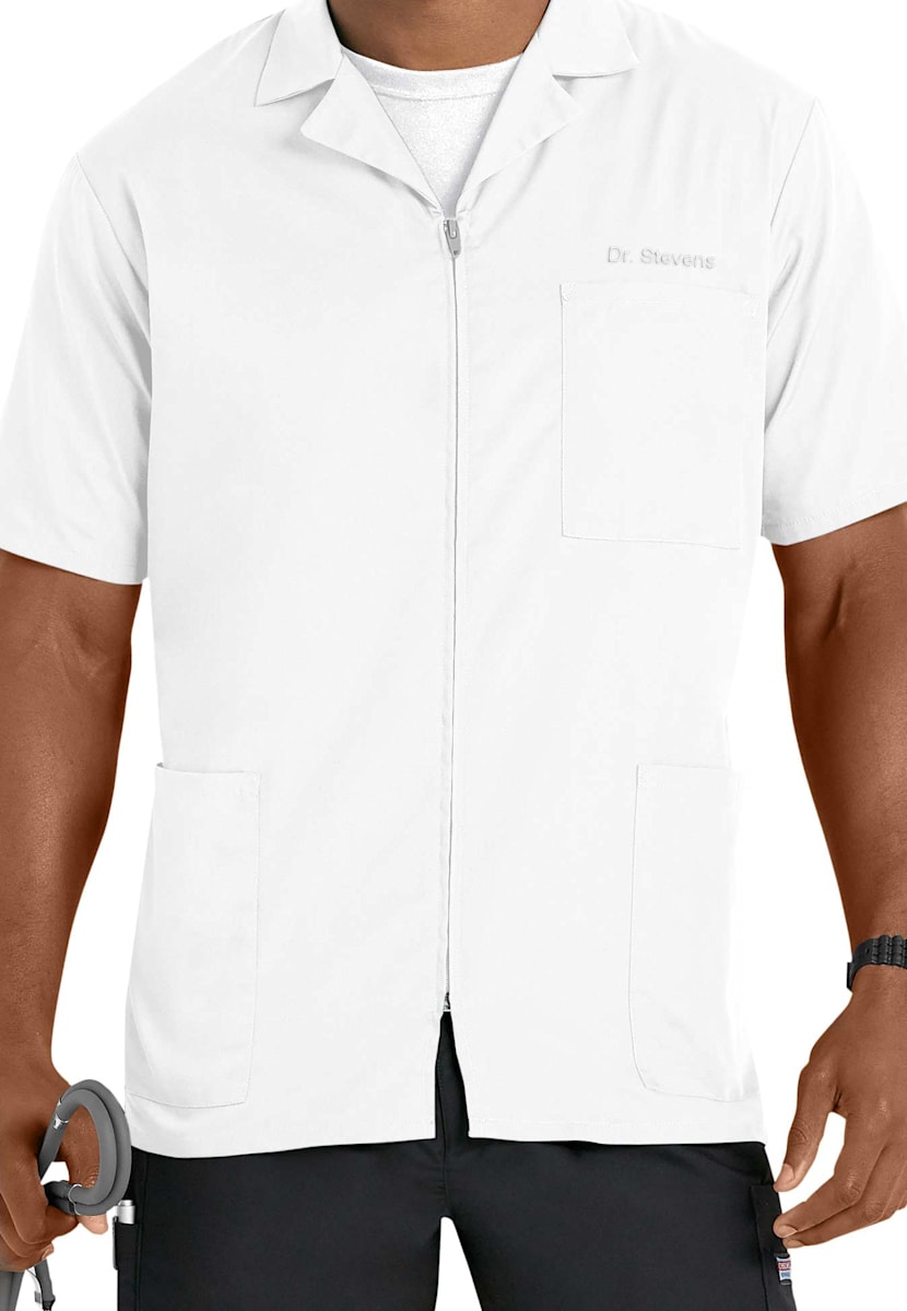 Cherokee Workwear Men's Zip Front Scrub Jacket Scrubs & Beyond
