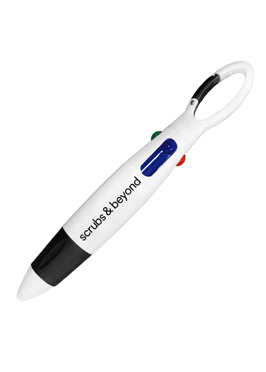 Scrubs and Beyond Carabiner 4 Color Pen Scrubs & Beyond