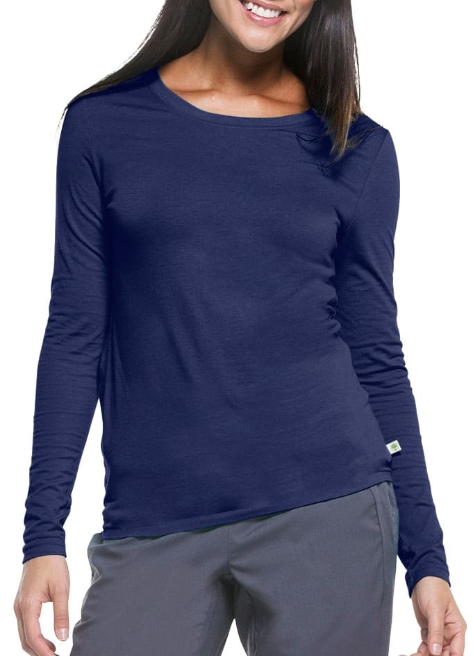 healing hands Under Scrubs for Women Long Sleeve Knits Women's Medical  Scrub Tee 5047 Melissa Underscrubs