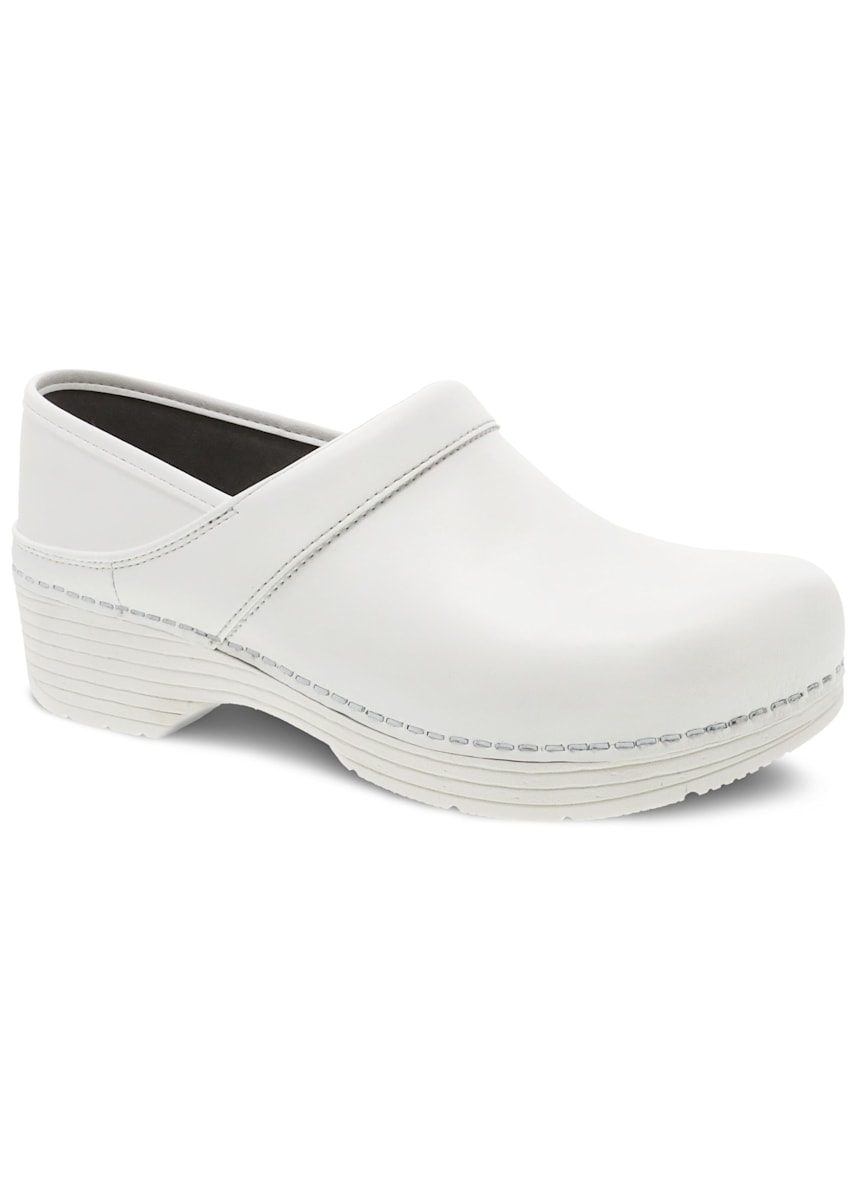 Dansko white hotsell leather nursing shoes