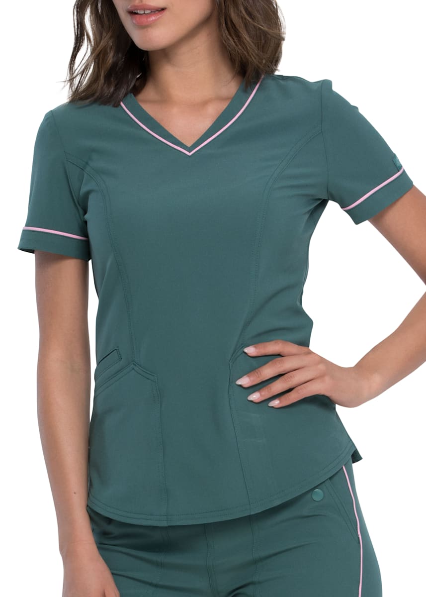 Dickies Retro 2 Pocket VNeck Scrub Top Scrubs & Beyond