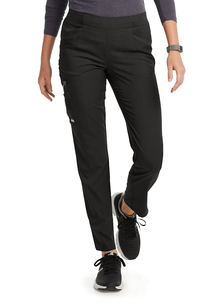 Grey s Anatomy Impact Moto 6 Pocket Straight Leg Drawstring Scrub