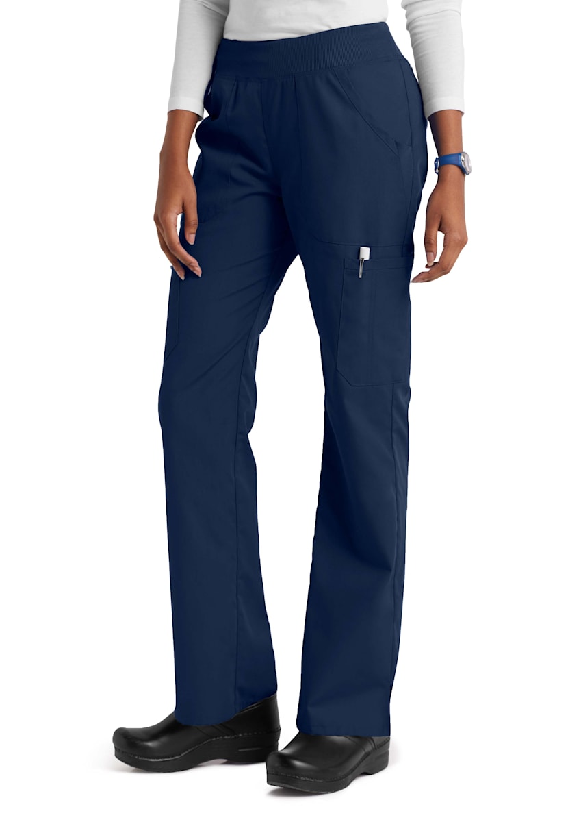 Cherokee Workwear Rib Knit Waistband Cargo Scrub Pants | Scrubs & Beyond