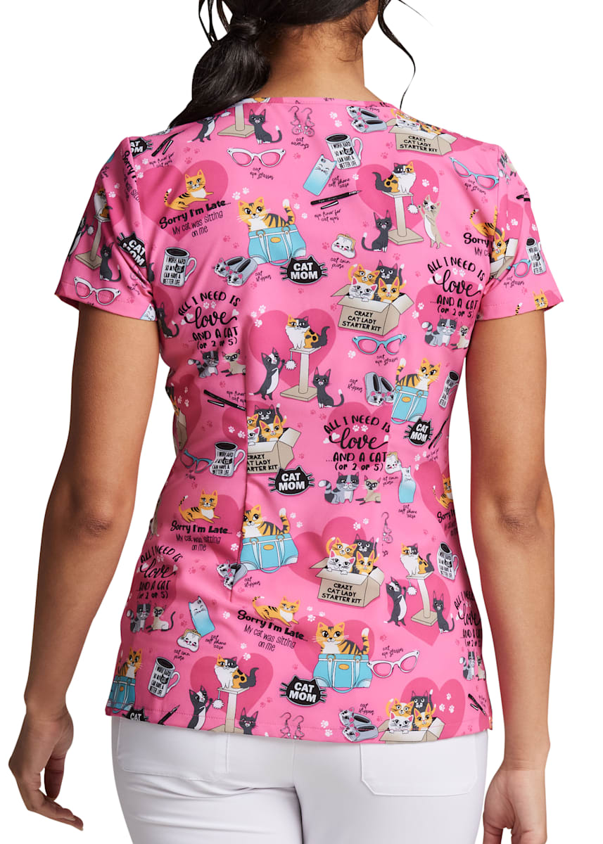 Cat store scrub jacket