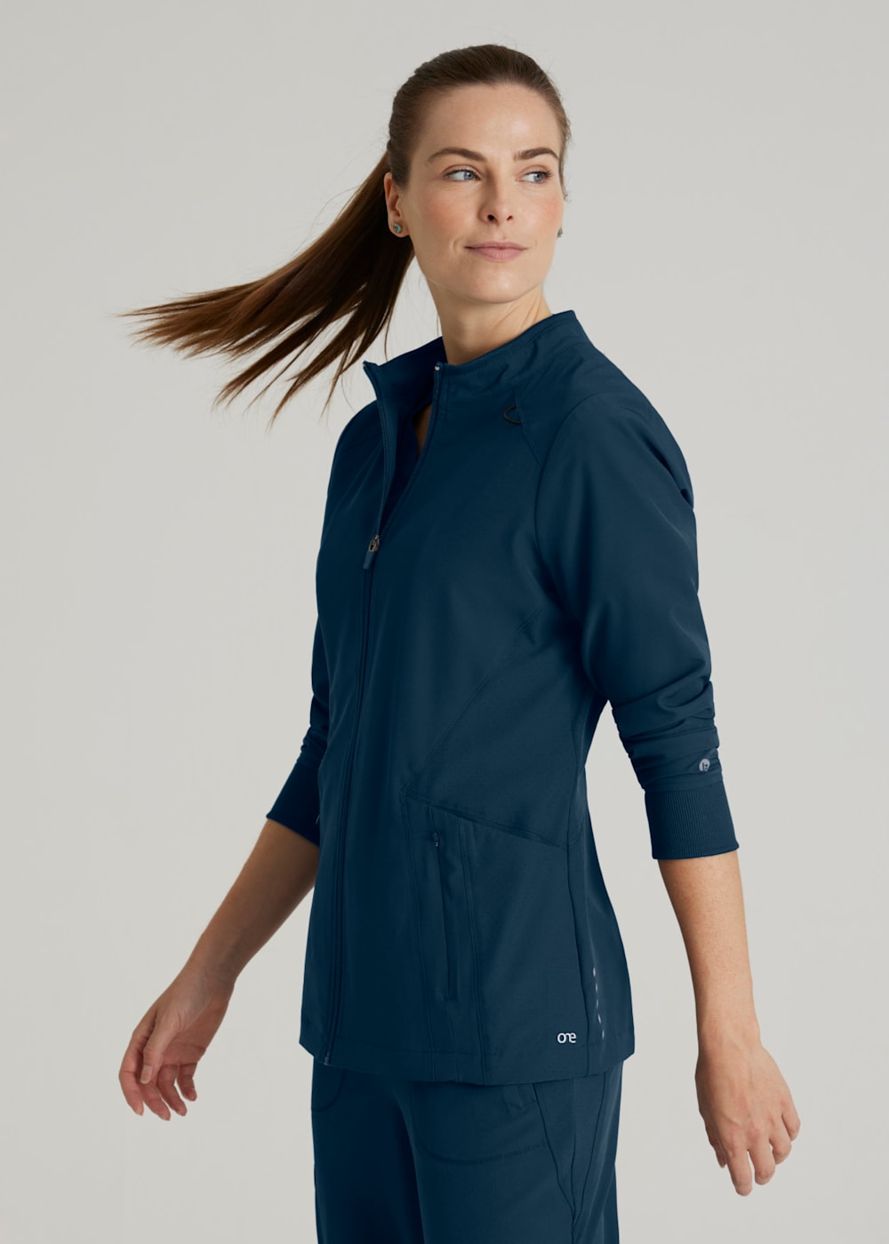 Scrub jacket with collar best sale