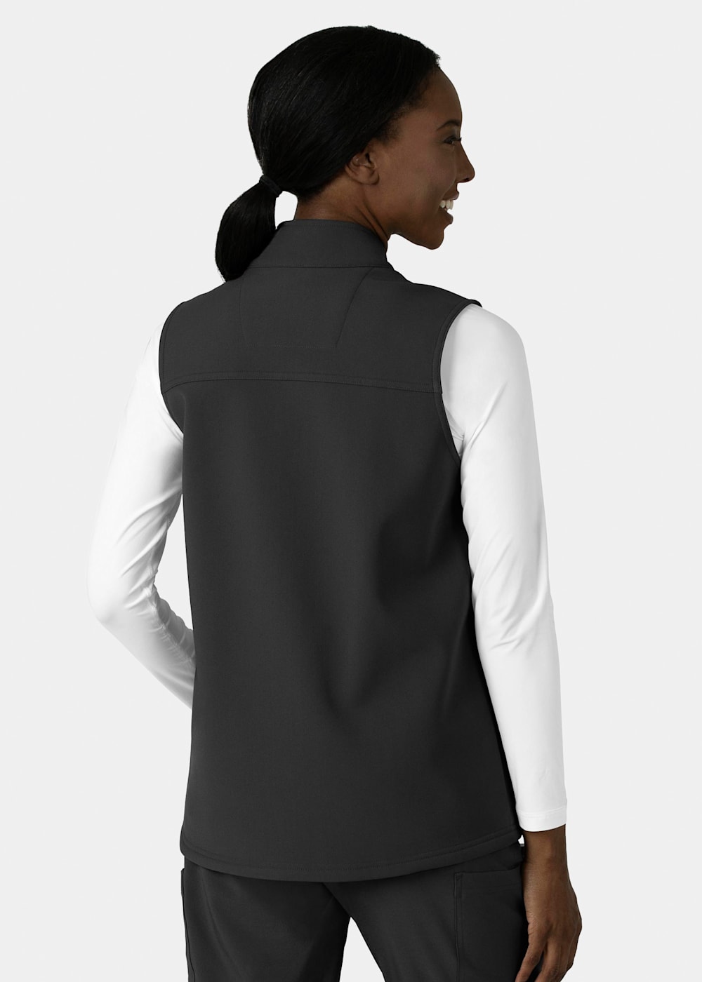 4 Pocket Bonded Fleece Zip Front Vest