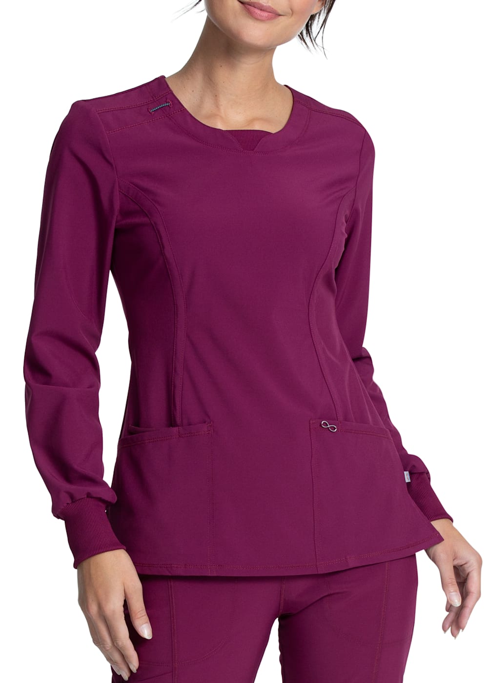 Long sleeve scrubs tops deals