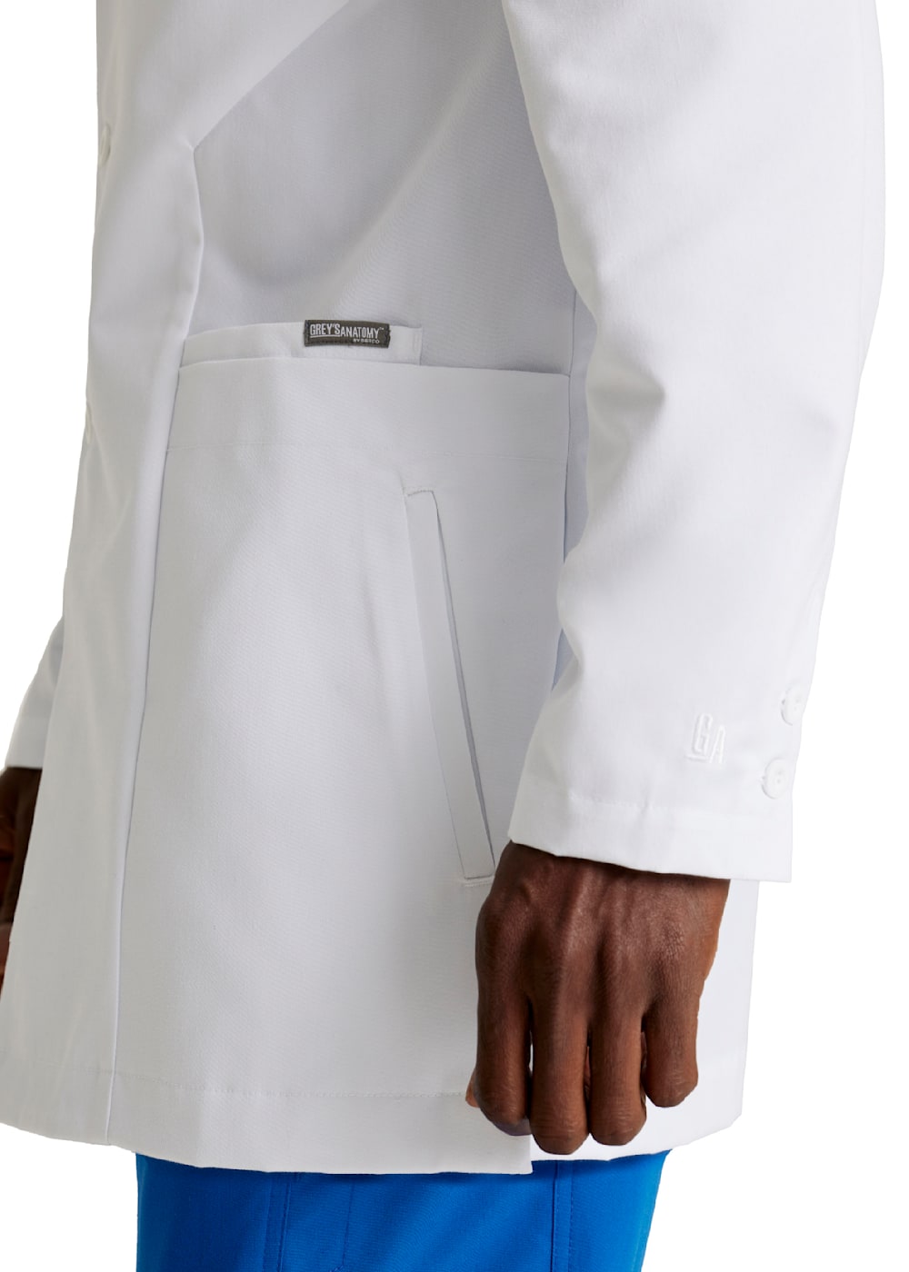 Derek 6 Pocket 35 Inch 3 Button Lab Coat