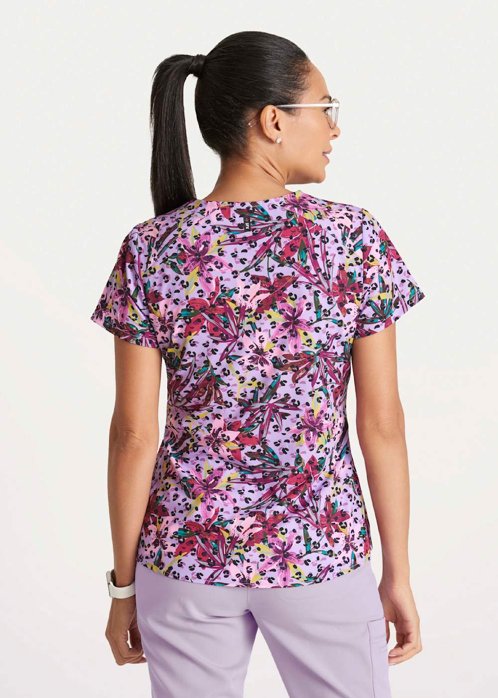 Peacock scrub top sales