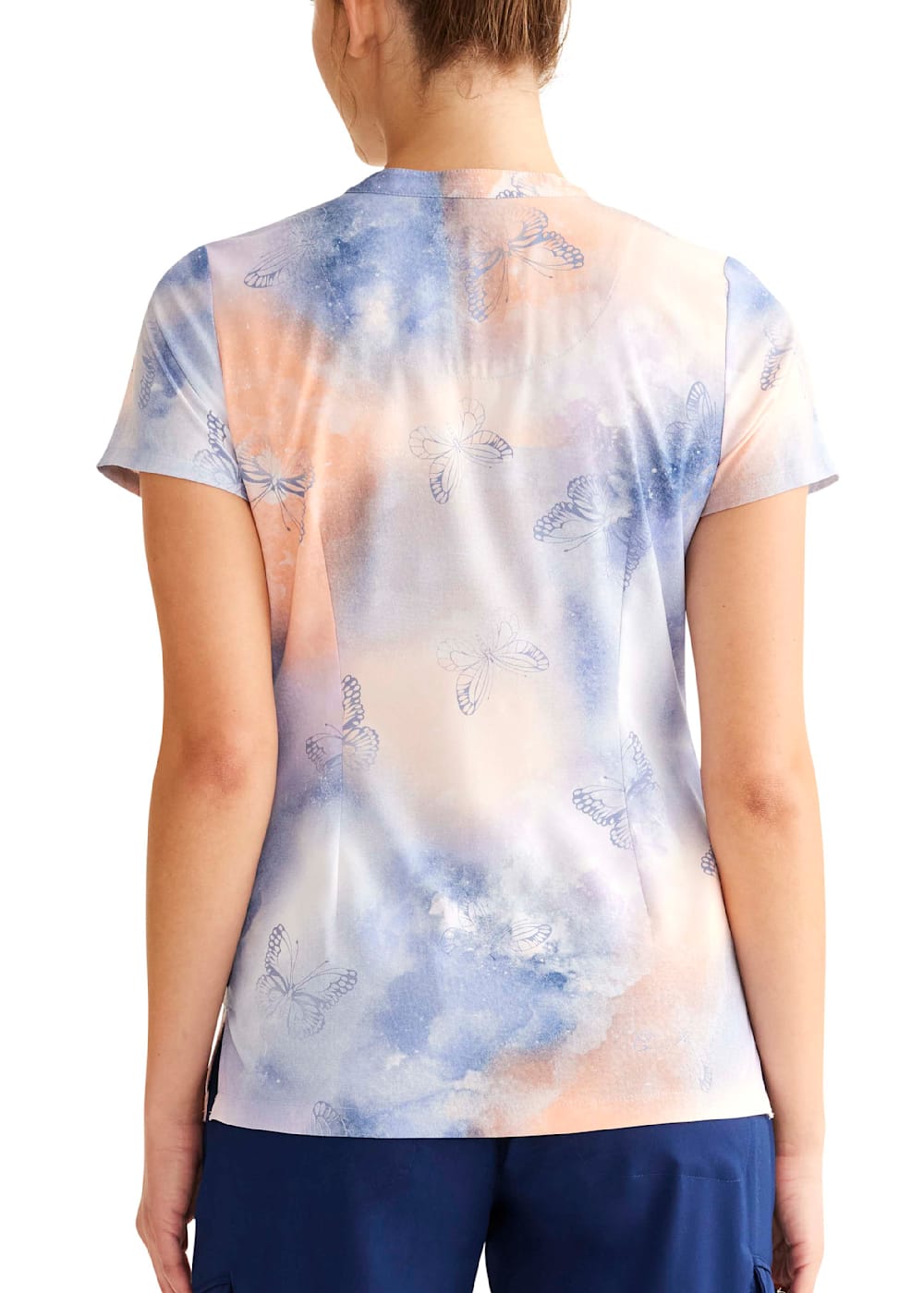 Healing hands print scrub tops best sale