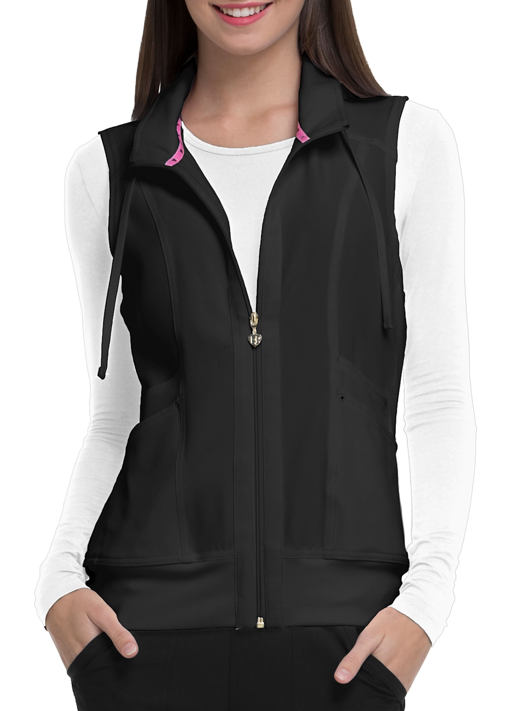 HeartSoul Break Free Full Zip Scrub Vests Scrubs Beyond