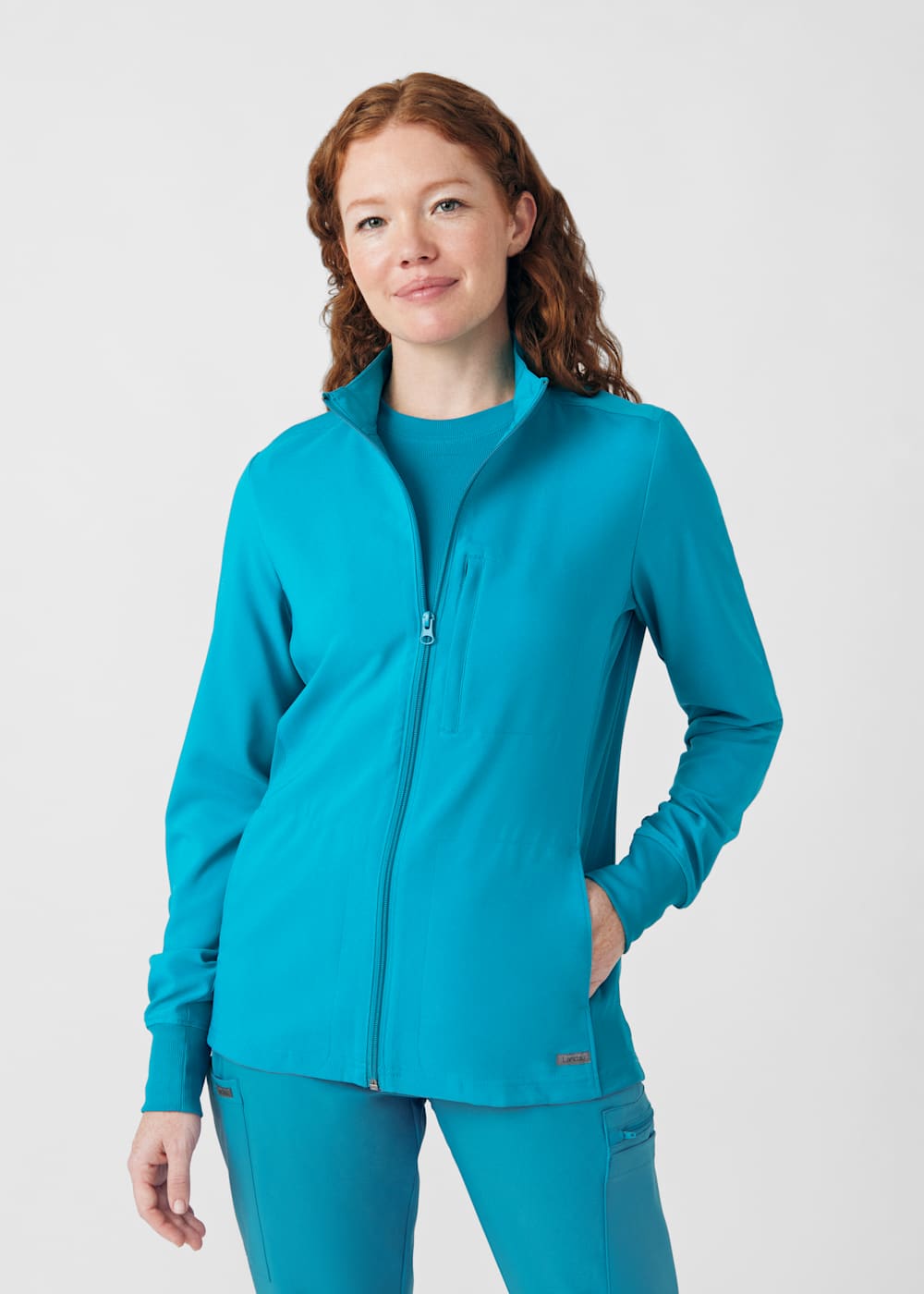 3 Pocket Zip Front Jacket Scrubs Beyond